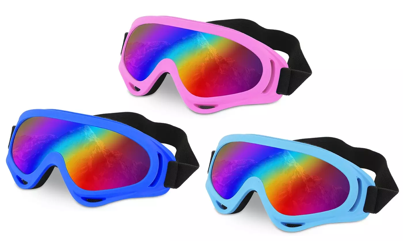 iMounTEK Winter Sports Goggles Snow Ski Snowboard Snowmobile UV Googles (3-Pack) - Primary Image
