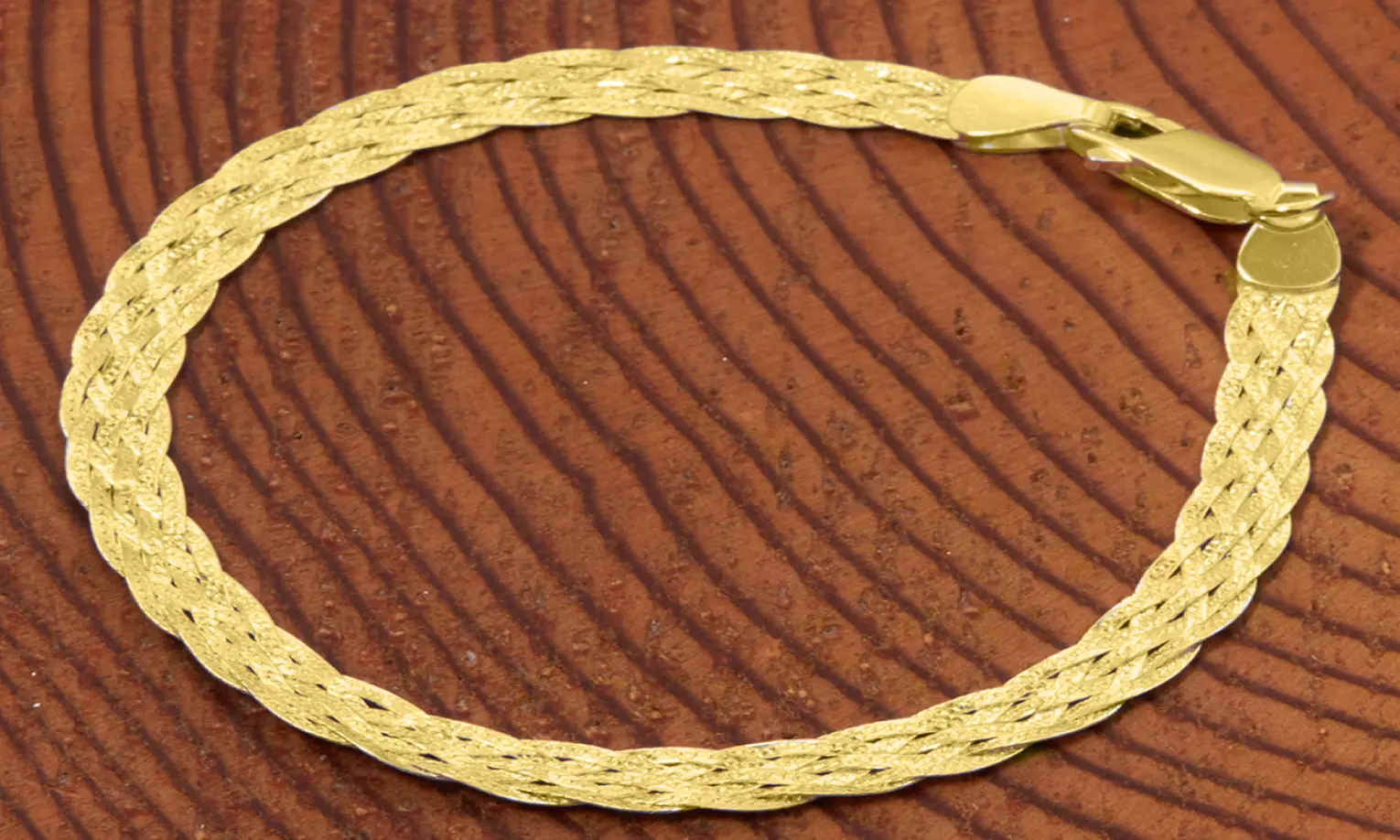 Italian Sterling silver Braided Herringbone Bracelet