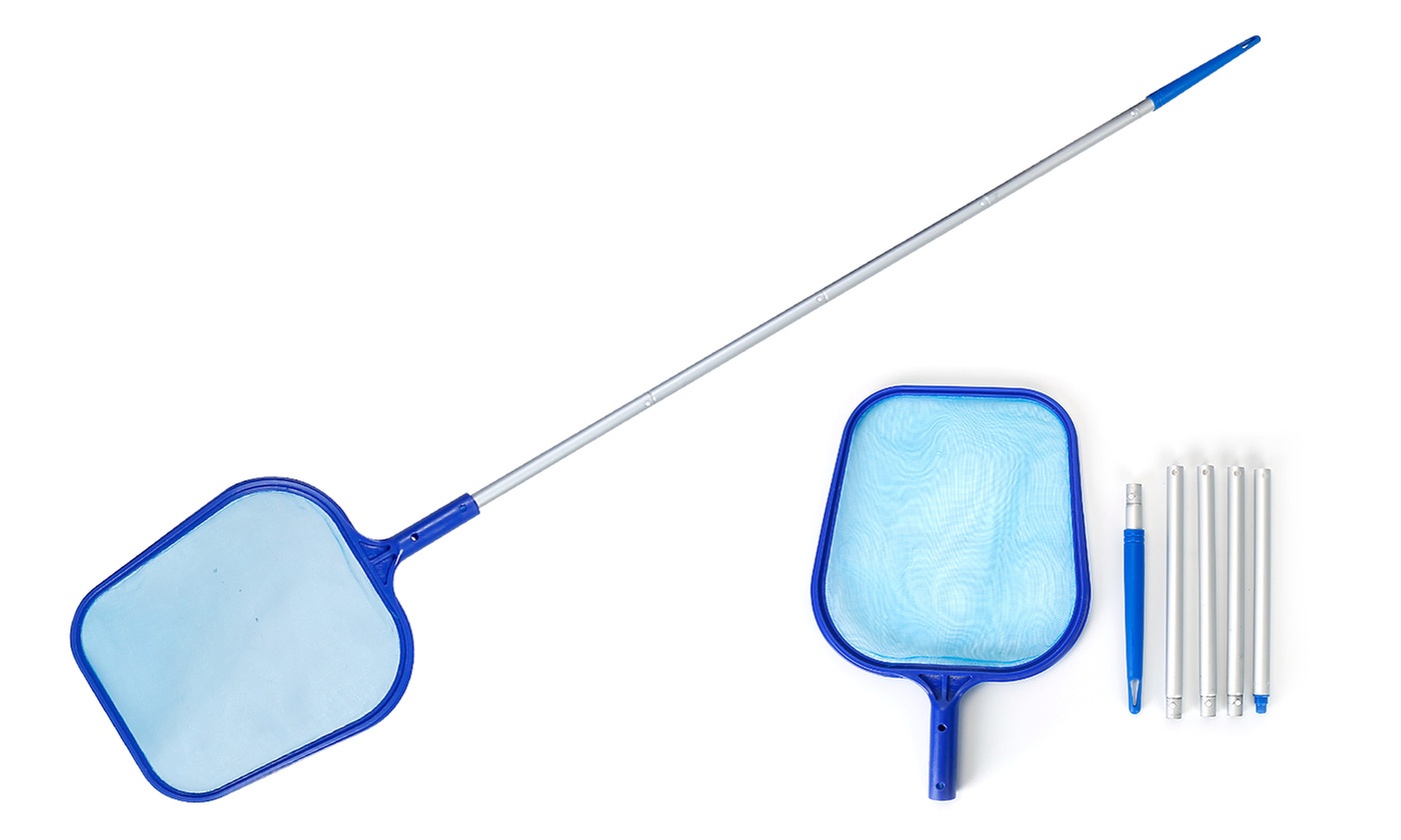 LakeForest Pool Skimmer Net with 4-Section Telescopic Pole for Easy Cleaning