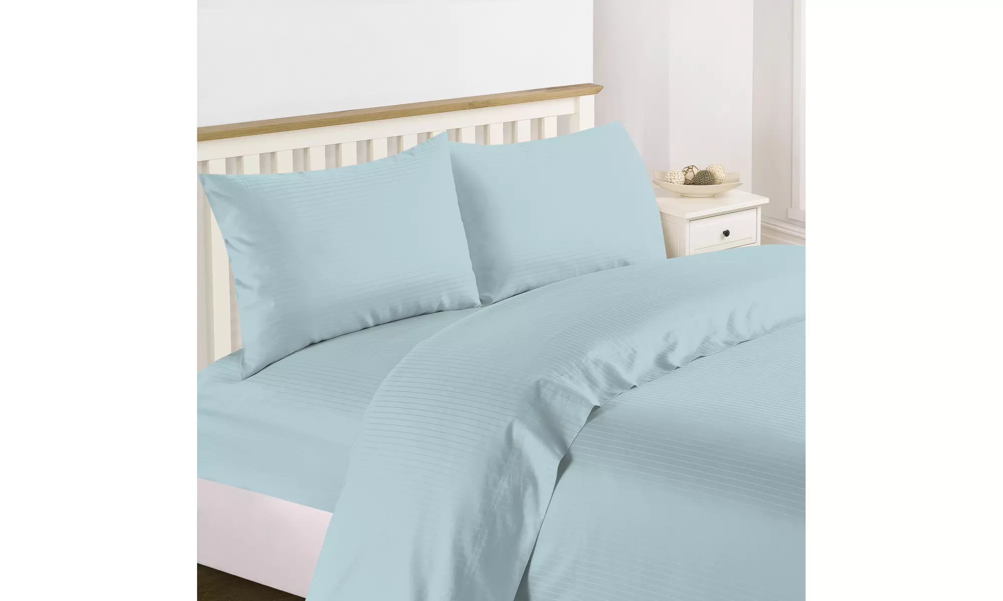 Bedding Collection 1200 Thread Count 100% Cotton Stripe Sheet Set