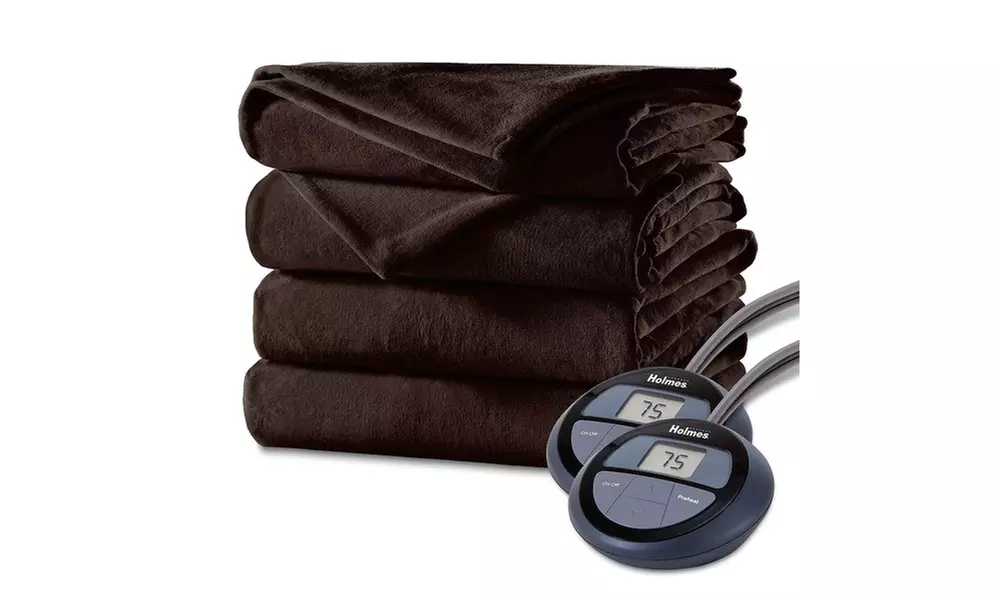 Holmes by Sunbeam Velvet Plush Heated Blanket - Primary Image