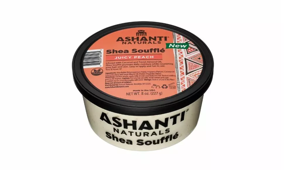 Ashanti Naturals Shea Butter Creamy, Solid and Souffle (Multiple Options)