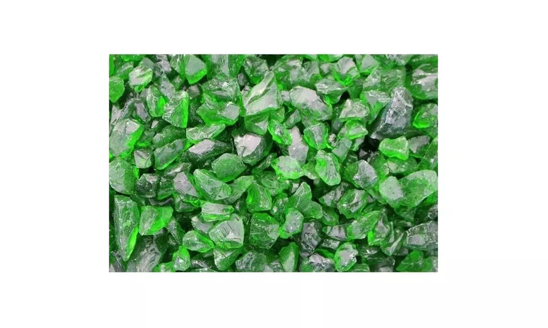 Dragon Fire Glass DFG10-L011M 10 LB Green Fire Glass - Medium - Primary Image