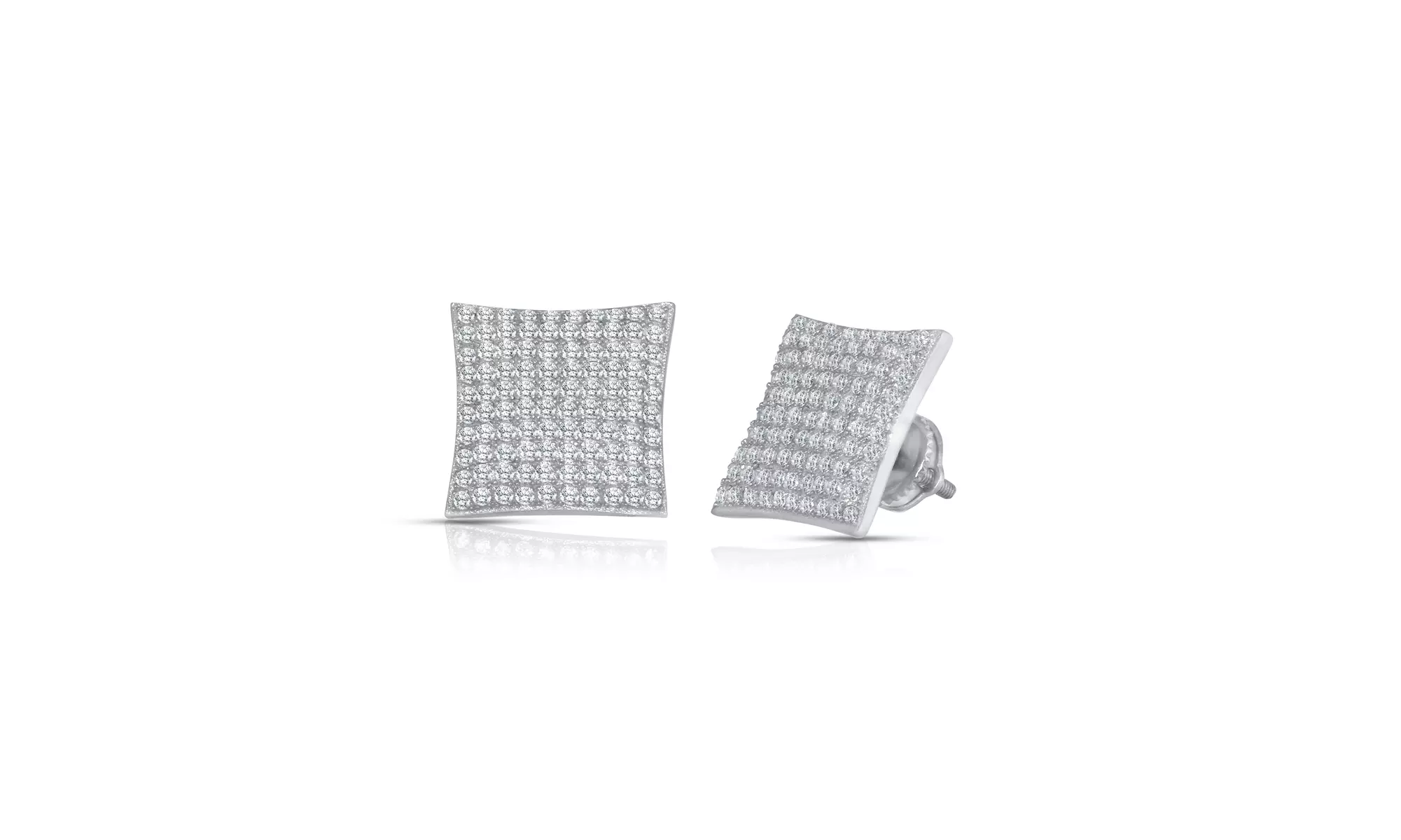 Men's Micro Pave Kite Stud Earrings - Primary Image