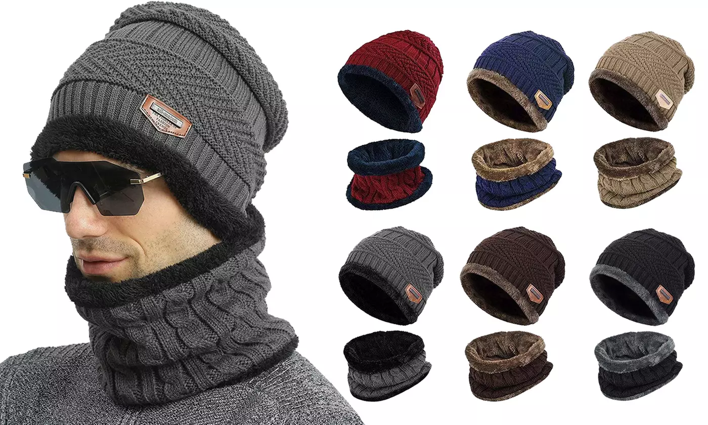 Kawaii Women Beanie Hat Teddy Bear Ears Knit Scarf Neck Warmer Gaiter Winter Japanese Faux Fur Pom Pom Fleece Warm Cute Hood Black - View #6