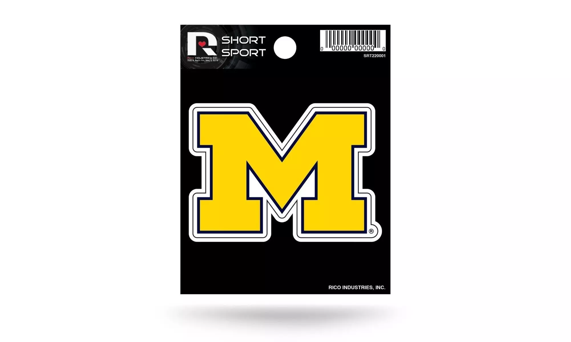 Michigan Wolverines 3" x 3" Die-Cut Decal Window, Car or Laptop - Primary Image