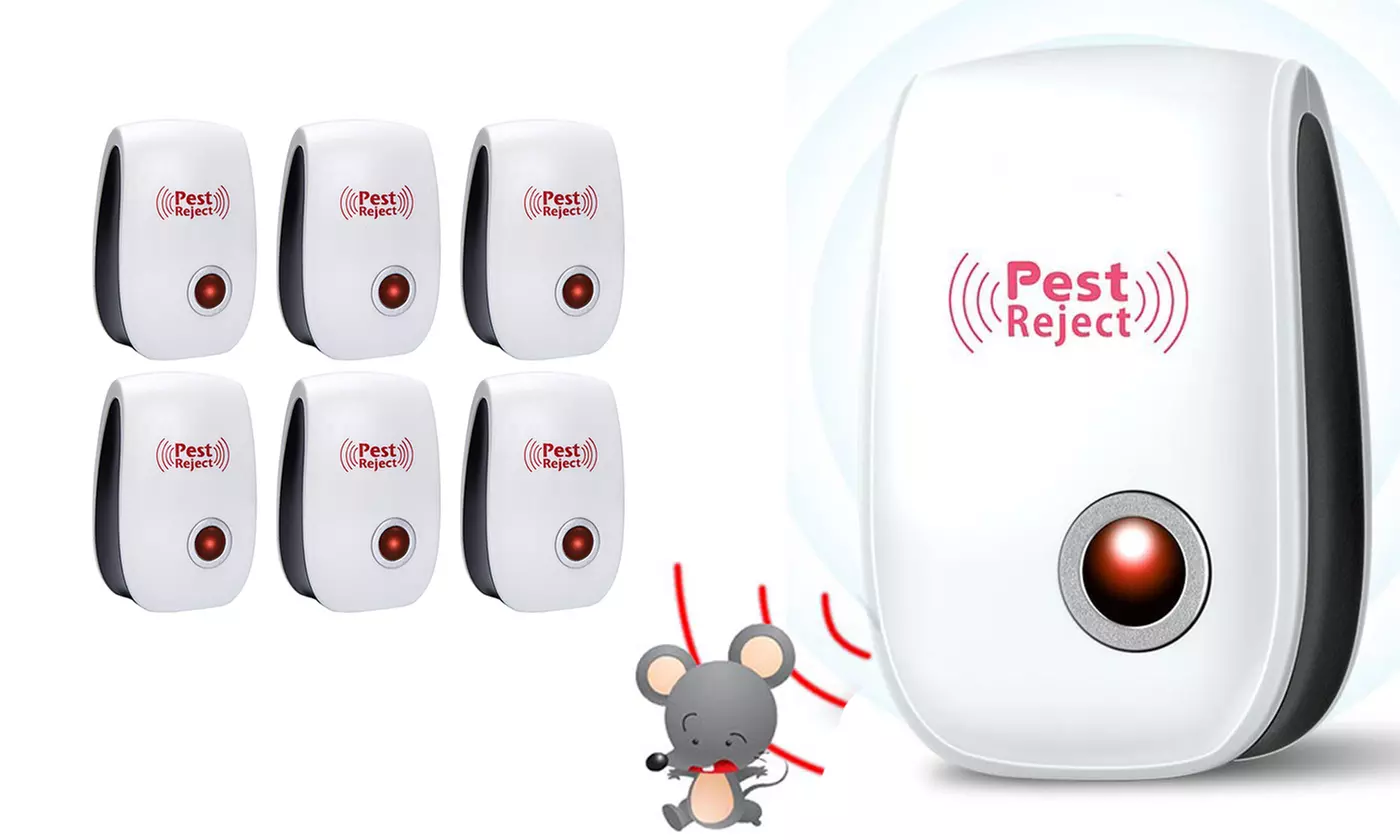 Ultrasonic Electronic Insect Pest Reject Mosquito Repeller Mouse Killer 2-6 Pack - Primary Image