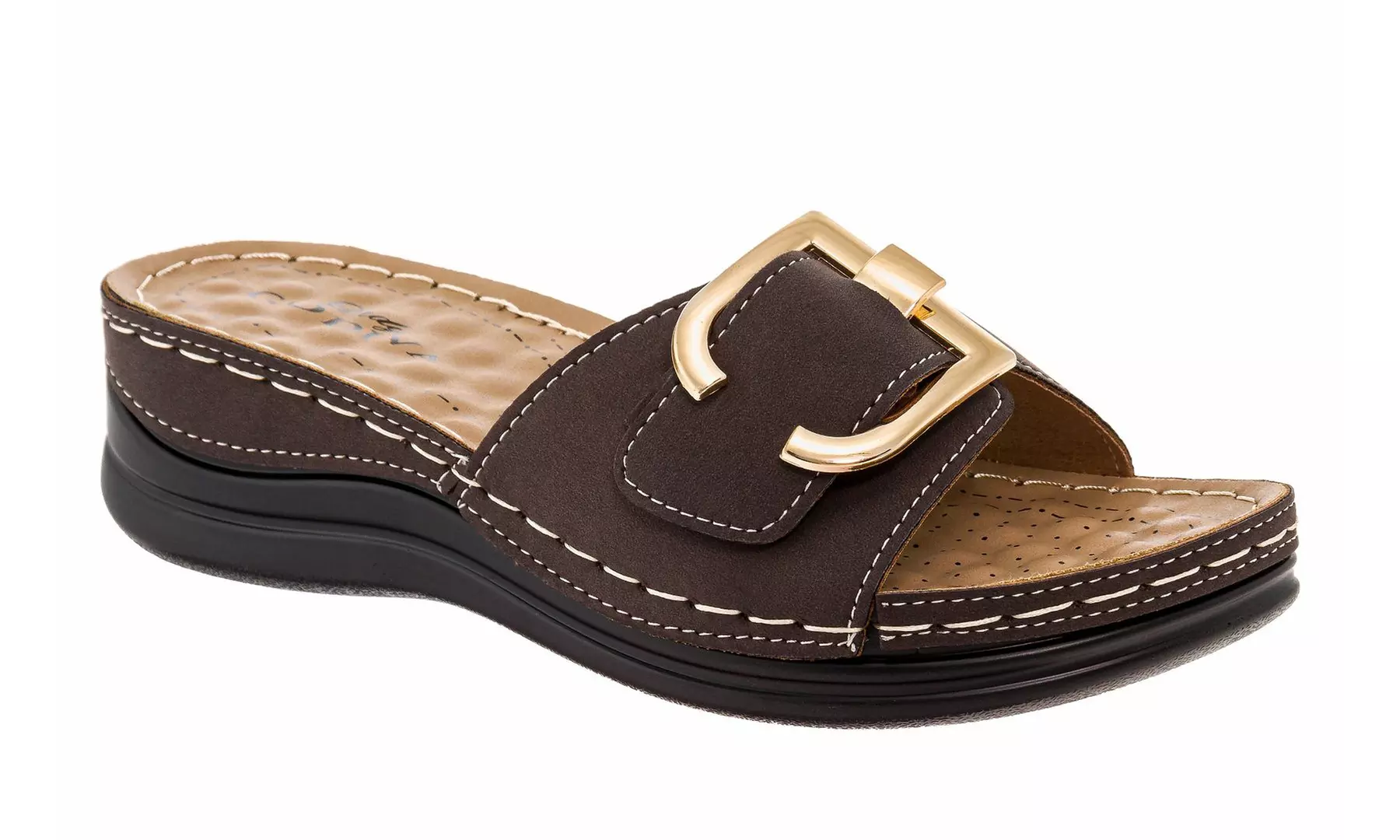 Lady Godiva Comfort Wedge Sandals