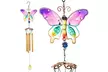 Glass Hummingbird Wind Chimes Outdoor Windchimes Indoor Stained Glass Wind Chime - Second Medium