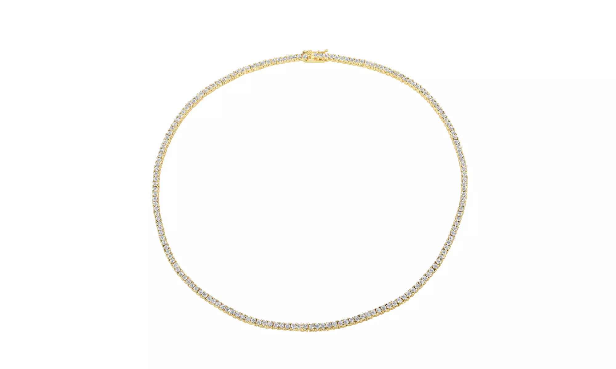Cubic Zirconia Dainty Tennis Necklaces 