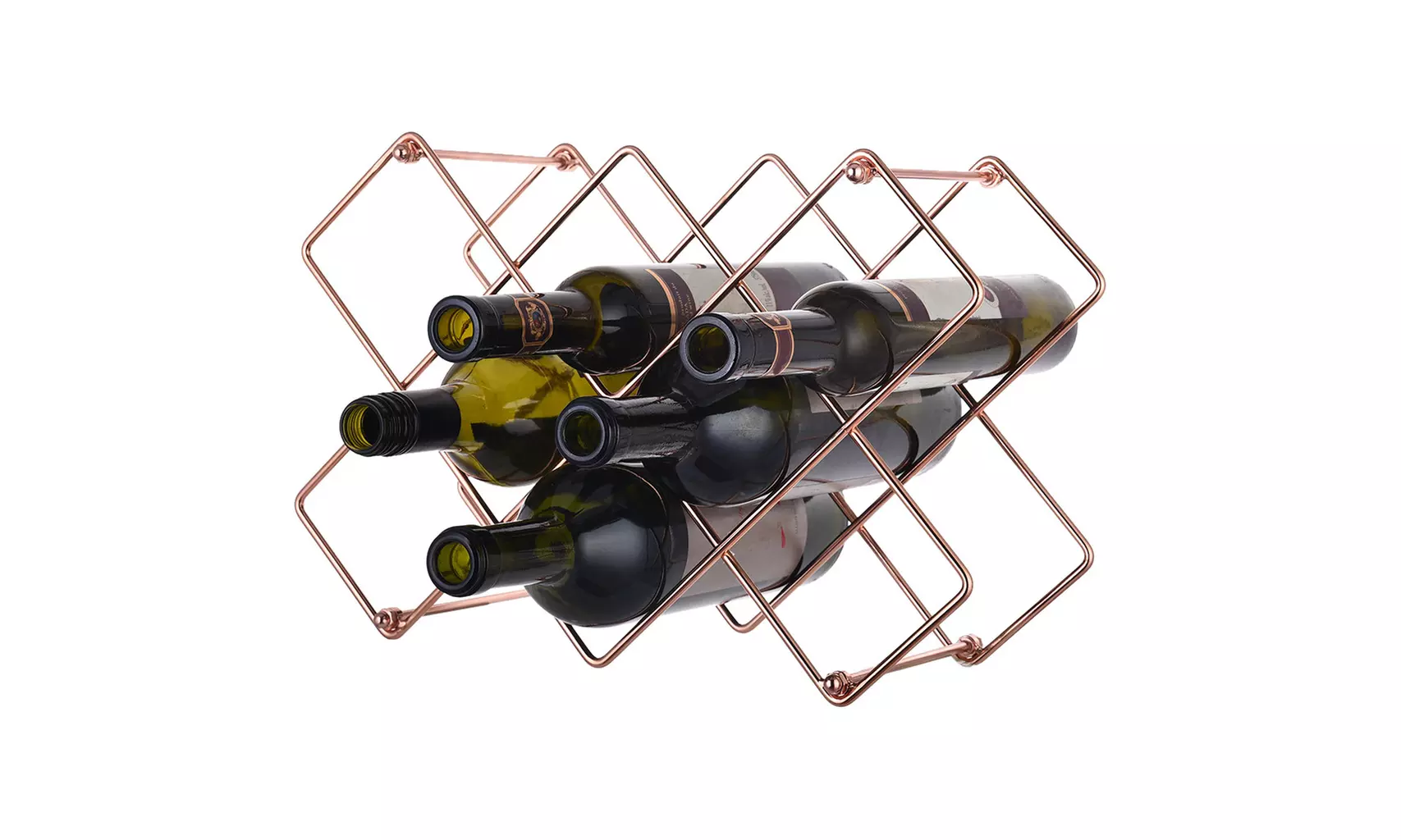 Detachable Creative Metal Honeycomb Wine Rack - Primary Image
