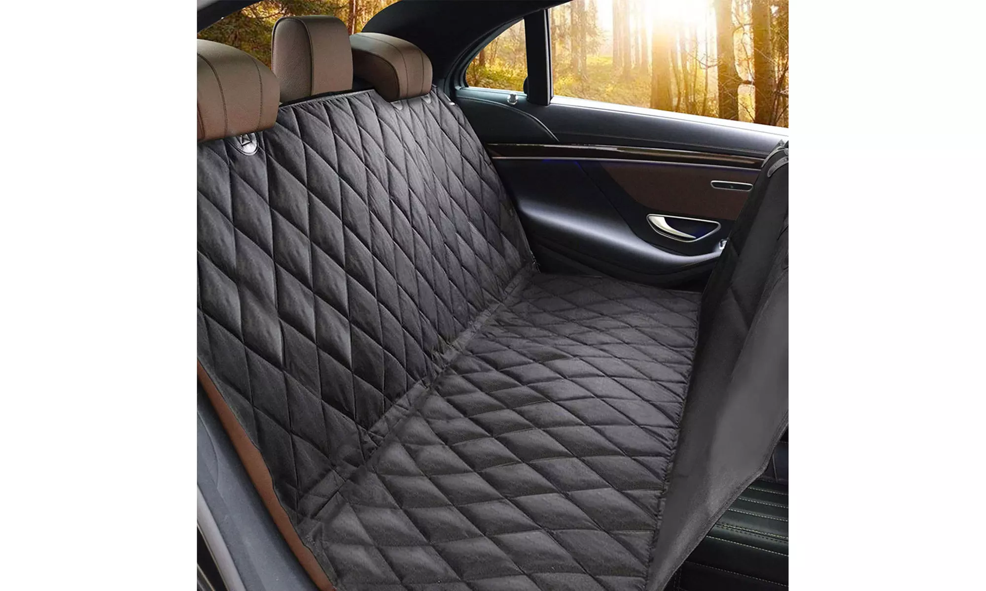 Goplus Waterproof Pet Car Seat Cover Hammock Nonslip Rubber Backing Trucks SUVs