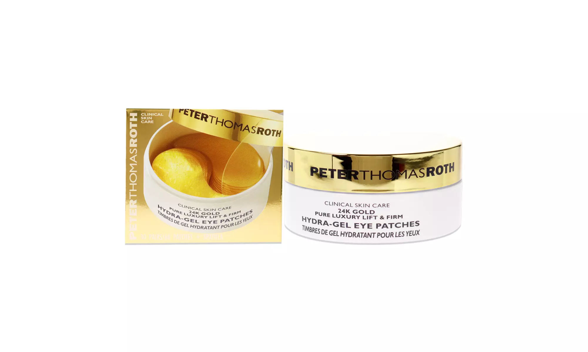 24K Gold Pure Luxury Lift and Firm Hydra-Gel Eye Patches Peter Thomas Roth 60 Pc