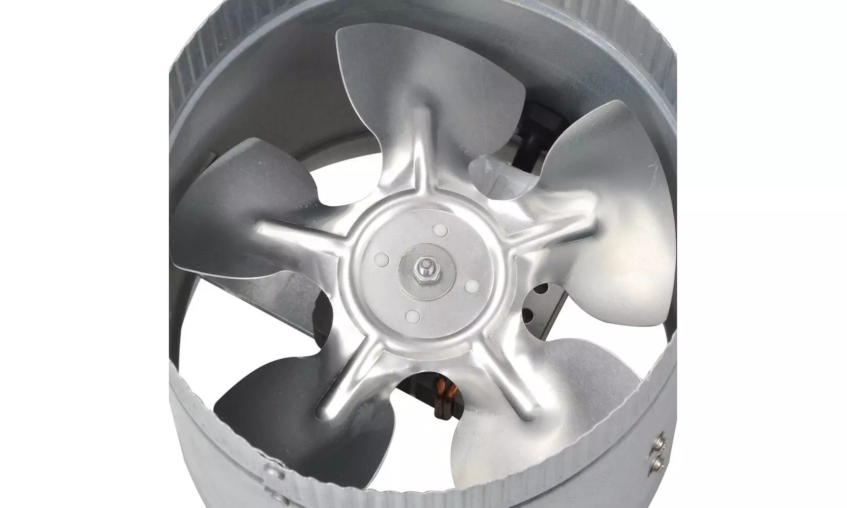 6" Inline Duct Fan Booster Blower Exhaust Ducting Air Cooling Vent Fan 260 CFM - Second Medium