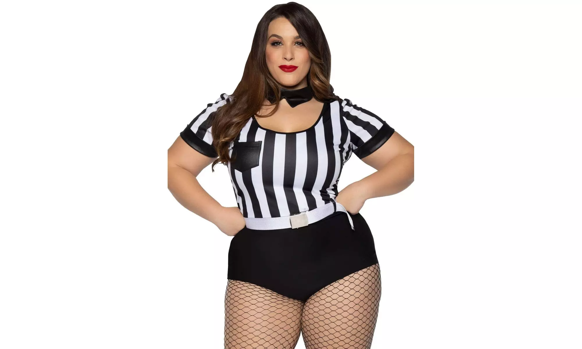 Leg Avenue Women's Plus No Rules Referee Costume - Primary Image