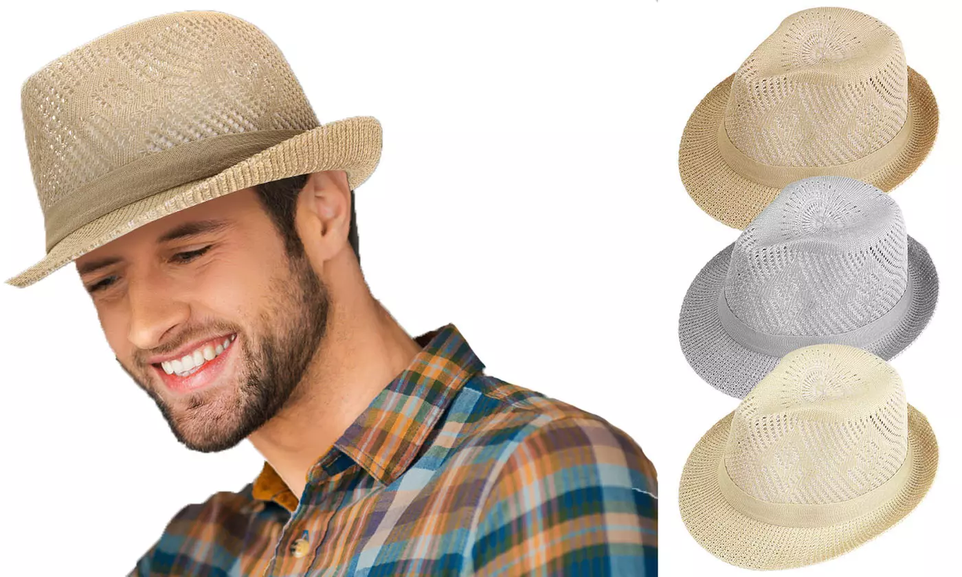 Short Brimmed Panama Hat - Multiple Options - Primary Image