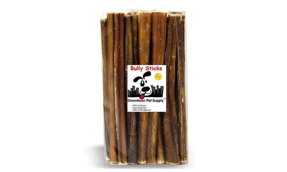 6 & 12 Inch Junior Treats, Natural Bully Sticks (for Small Dogs) Chew Treats  - Second Medium