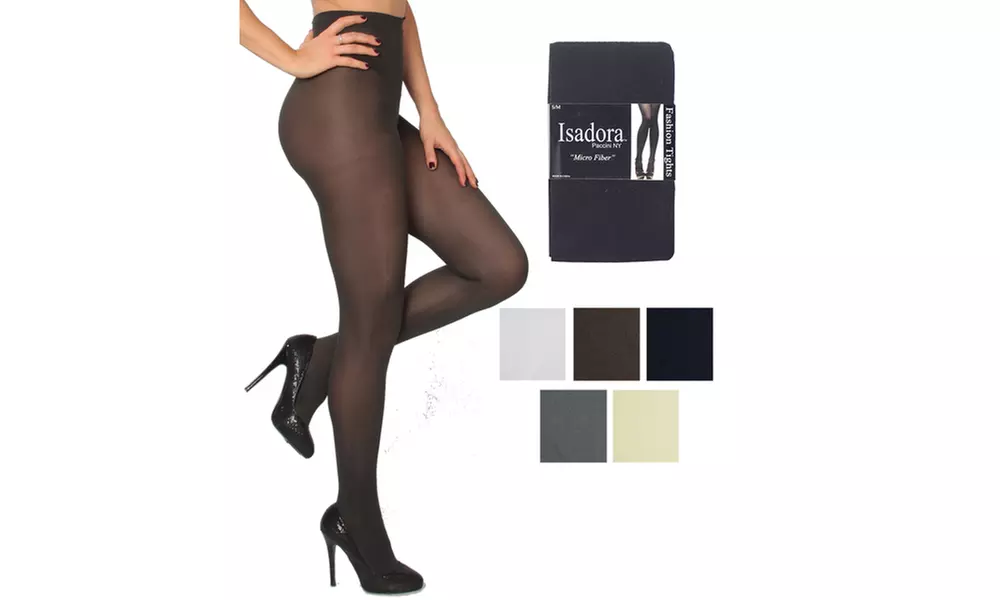 Women's 6-Pack Isadora Microfiber Spandex Tights - Primary Image