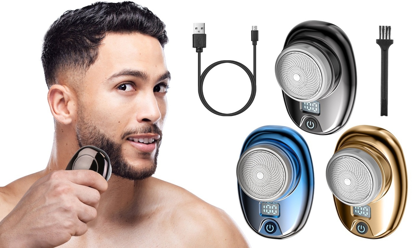 iMounTEK Men's Electric Mini Shaver Cordless USB Rechargeable Portable Razor