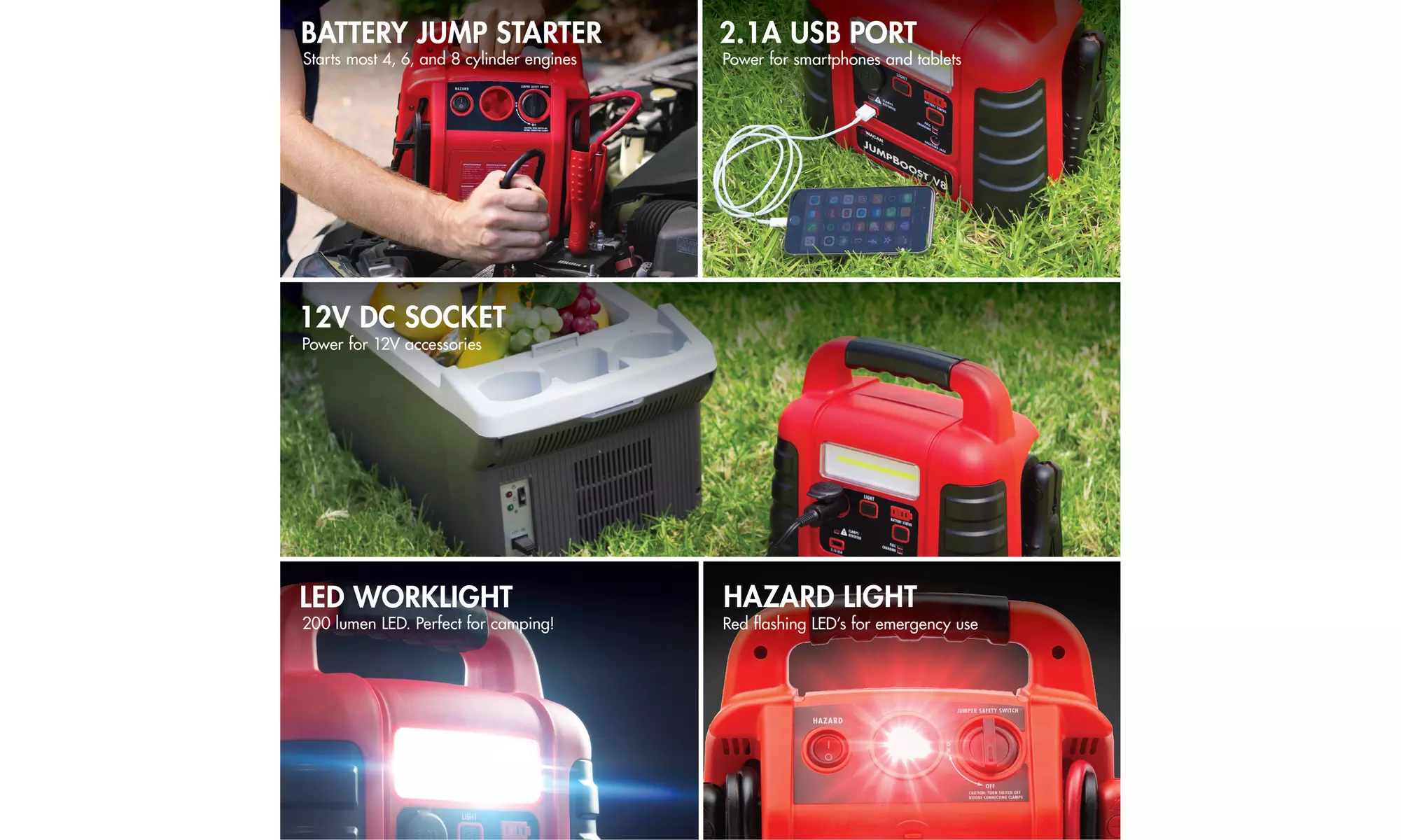 Wagan EL7552 JumpBoost V8 Air Car Jump Starter - Second Medium