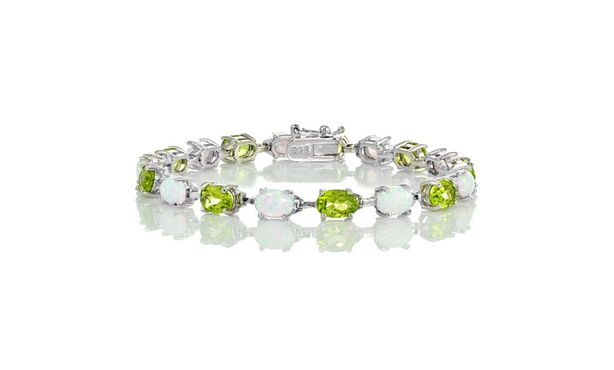 opal and peridot bracelet