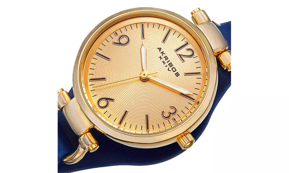 Akribos XXIV Ladies Quartz Thin Strap Bracelet Watch AKGP761