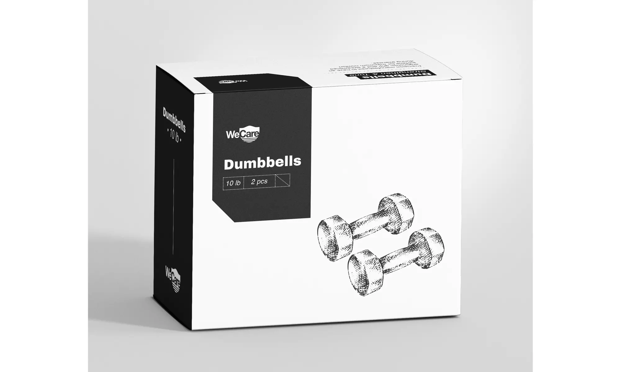 WeCare Neoprene Coated Dumbbells for Non-Slip Grip (Set of Two)
