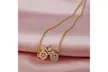 Anavia Colorful Rhinestone Bicycle Pendant Necklace with Free Jewelry Gift Box - Second Medium