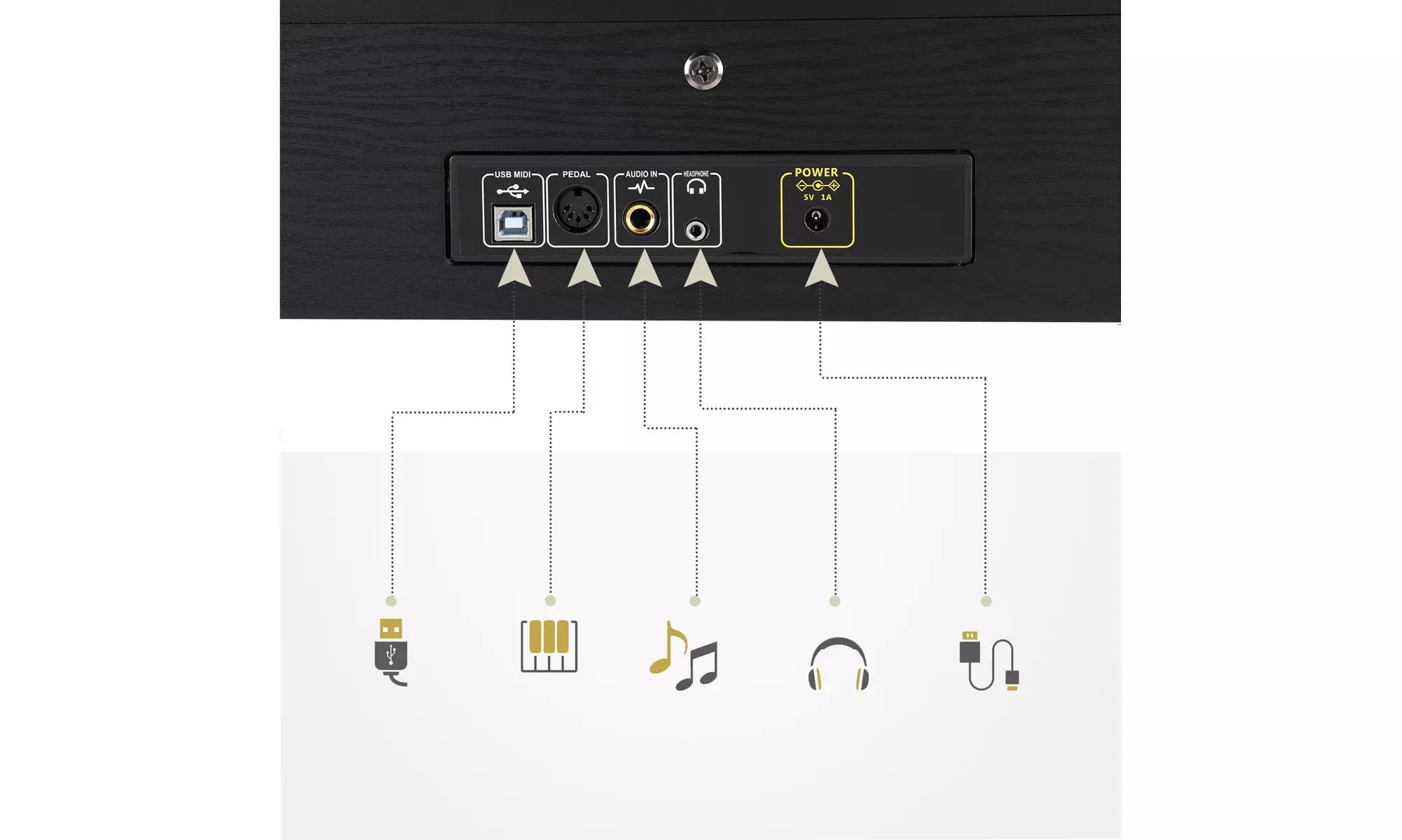 88 Keys Full Weighted Digital Piano with Bluetooth Remote Control Black - Image 5