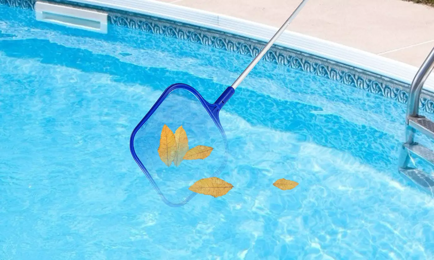 LakeForest Swimming Pool Skimmer Cleaner Mesh Net  w/ 4 Telescopic Pole Sections