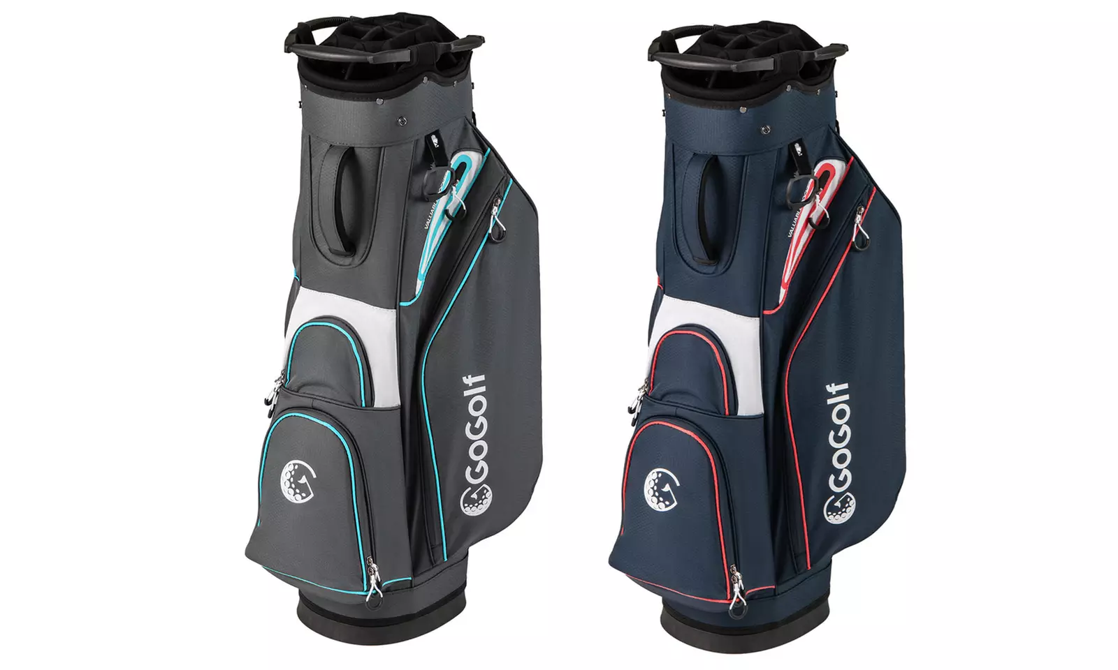 Costway Golf Cart Bag Lightweight & Portable Golf Bag with 14-Way Top 6 Pockets