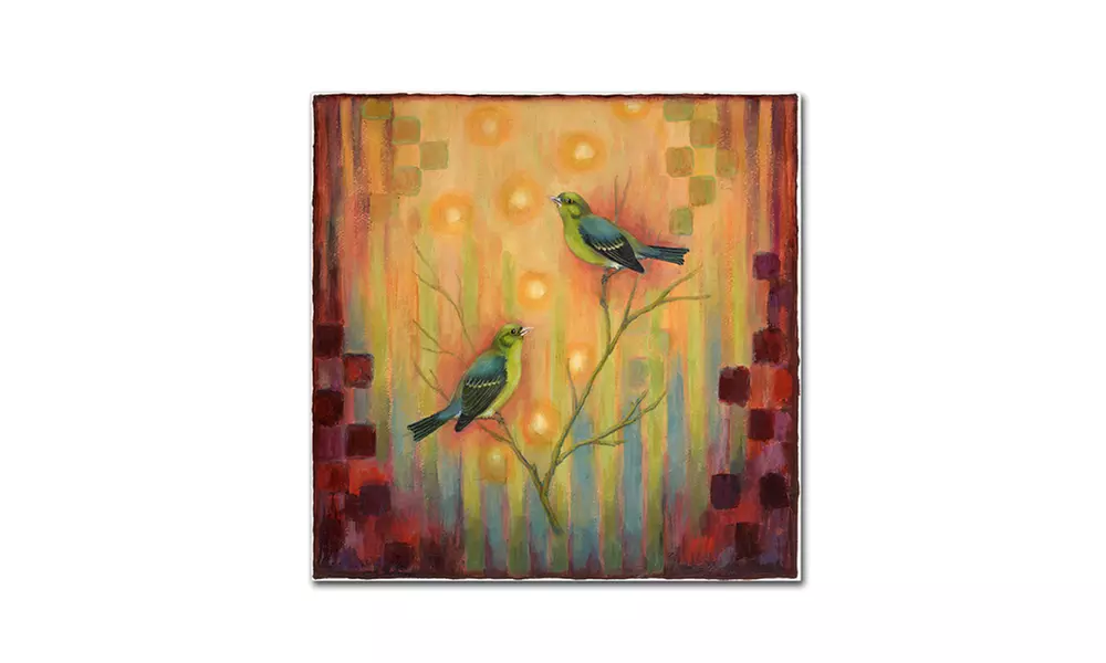 Rachel Paxton 'Birds Sunset' Canvas Art - Second Medium