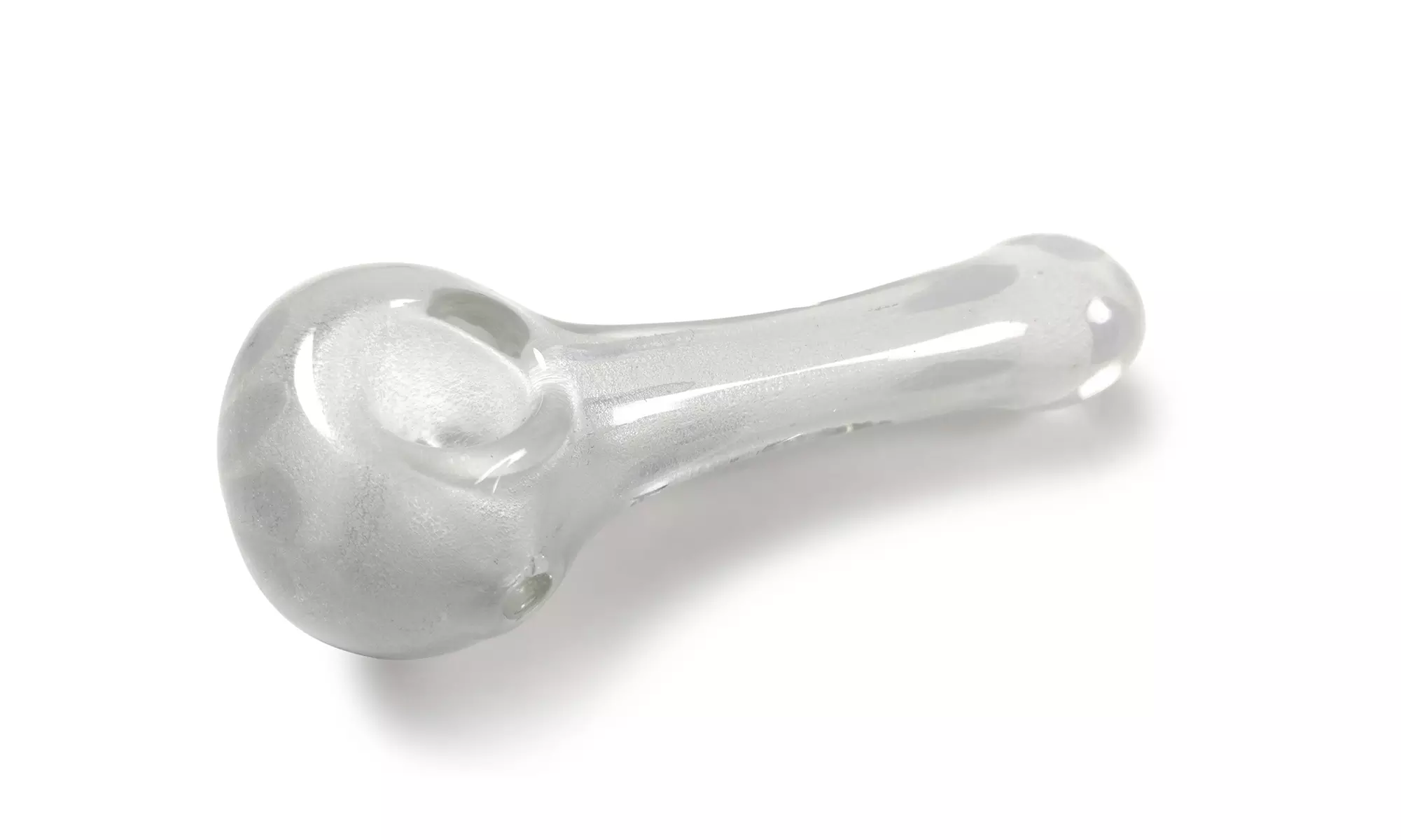 Frosted White 6 Inch Glass Hand Pipe