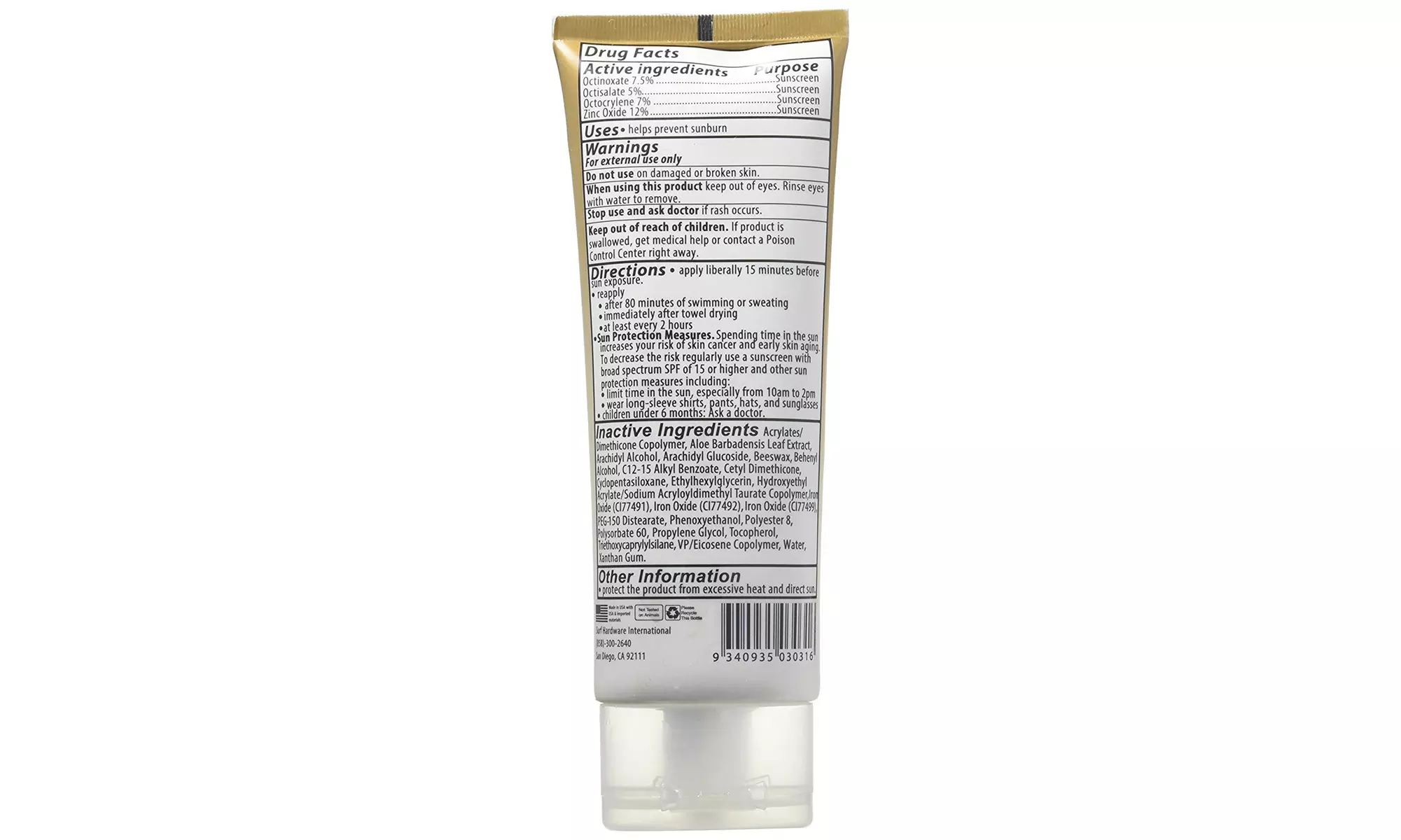Headhunter Surf Sunscreen SPF 50 - Premium Light Brown - 3oz - Second Medium