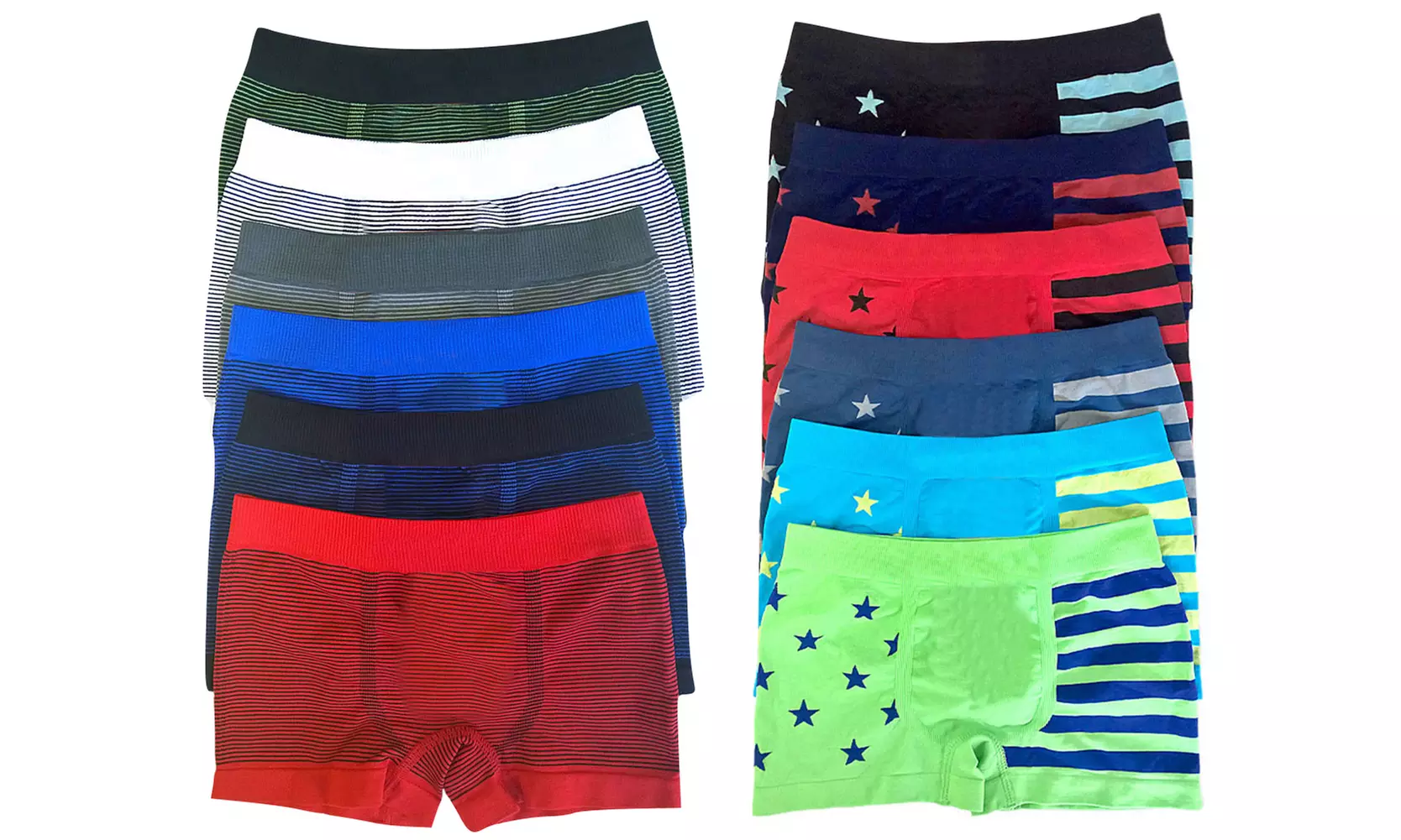 (6-Pack) Boys' Fun Print Boxer Briefs - Primary Image