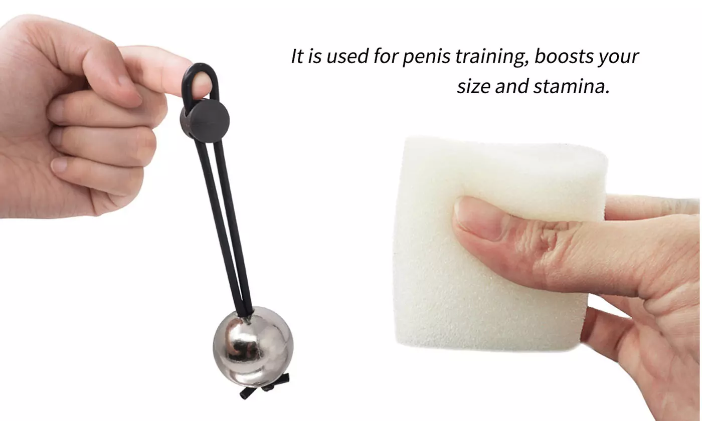 Silicone Ball Penis Extender Enlarger Stretcher Strap Ball Weight Ring