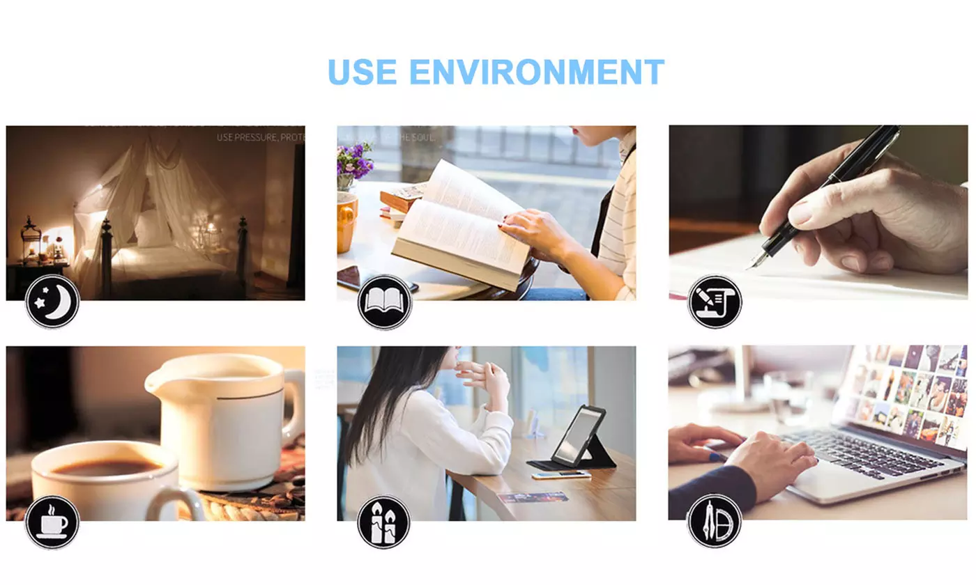3 Light Modes Dimmable LED Desk Lamp with Pen Holder