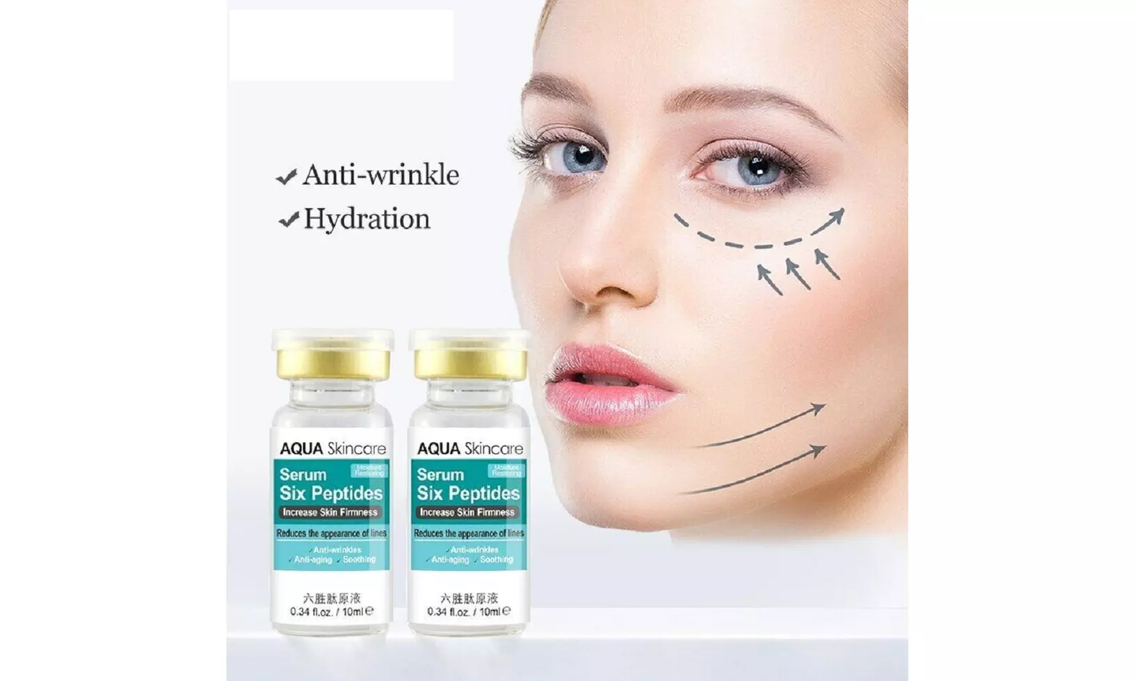 Six Peptides Face Serum Firming Lifting Anti-Aging Wrinkles Fine Lines - Primary Image