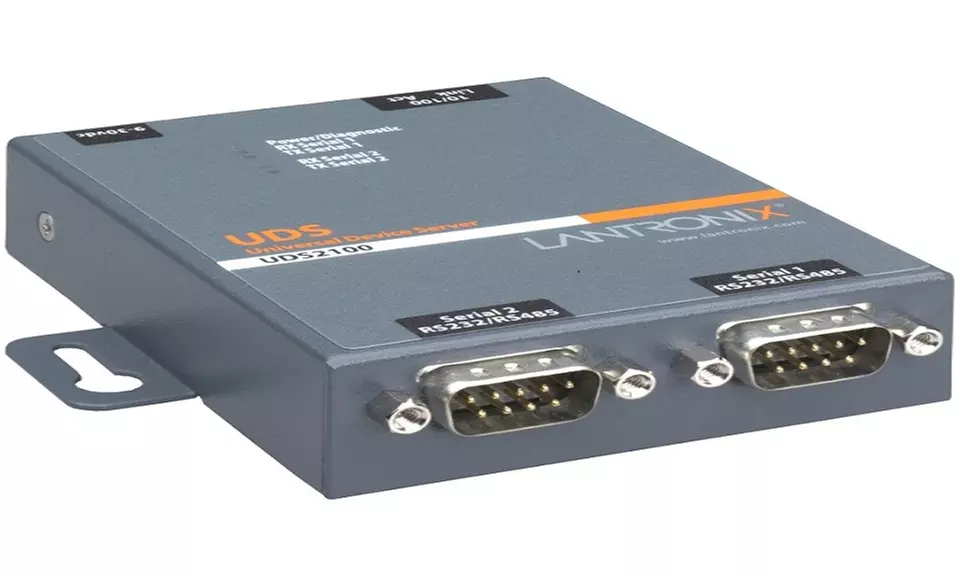 Lantronix UDS2100 2-Port Device Server - 2 x DB-9 Serial 1 x RJ-45 - Primary Image