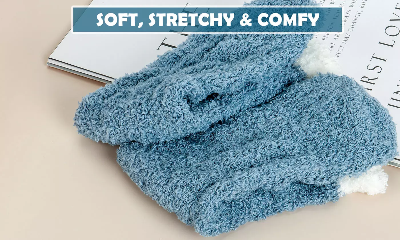 3 Pack Socks Soft Cozy Fluffy Slipper Winter Warm Christmas Stocking