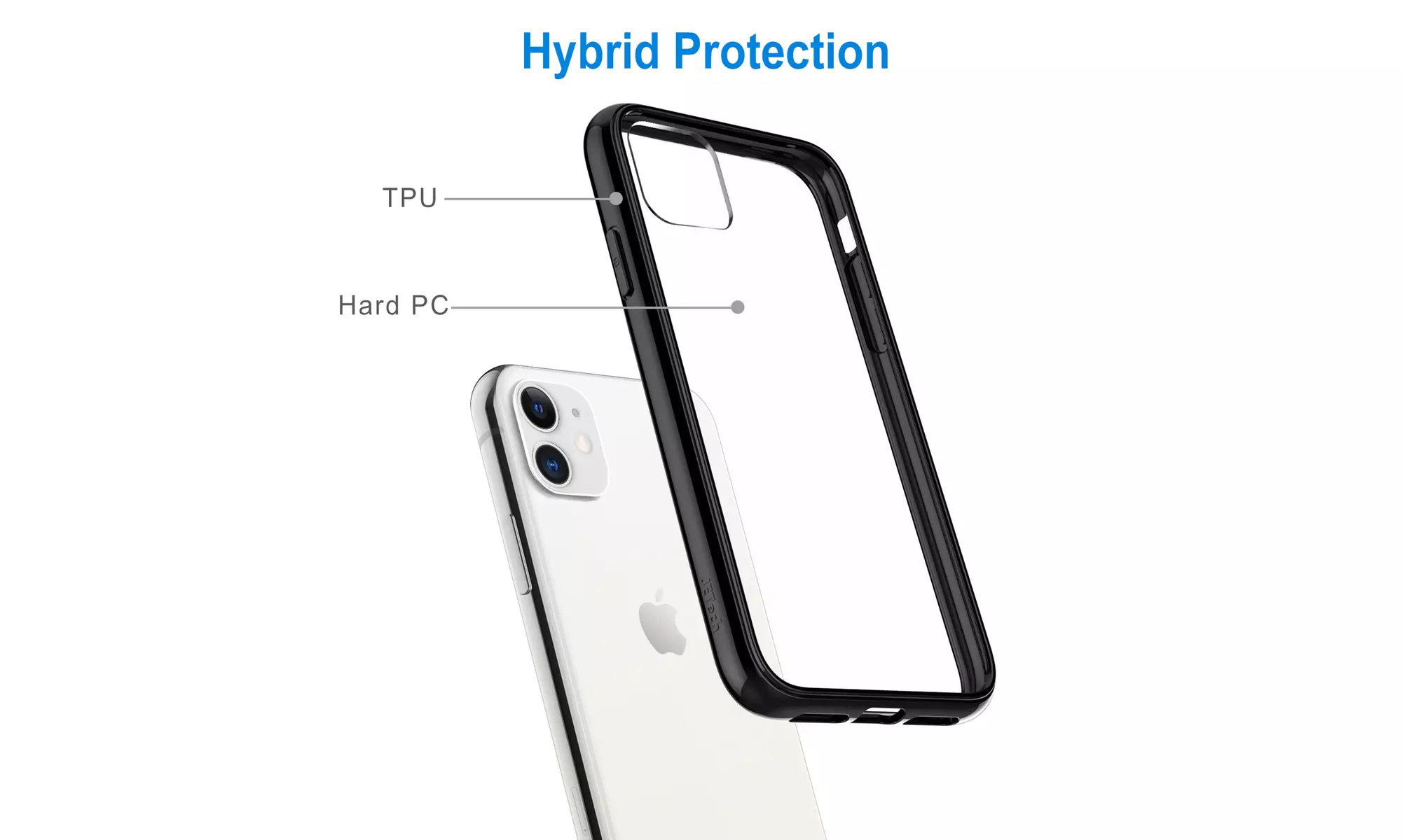 JETech Case for iPhone 11 6.1-Inch Shock-Absorption Bumper Cover