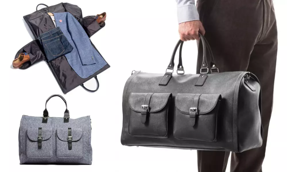 2-in-1 Convertible Duffel Carry-On Travel Bag and Suit Carrier - Primary Image