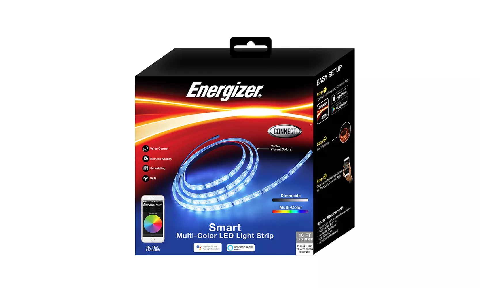 Energizer Connect Multi-Color Smart LED Lightstrip 16 Feet - Primary Image