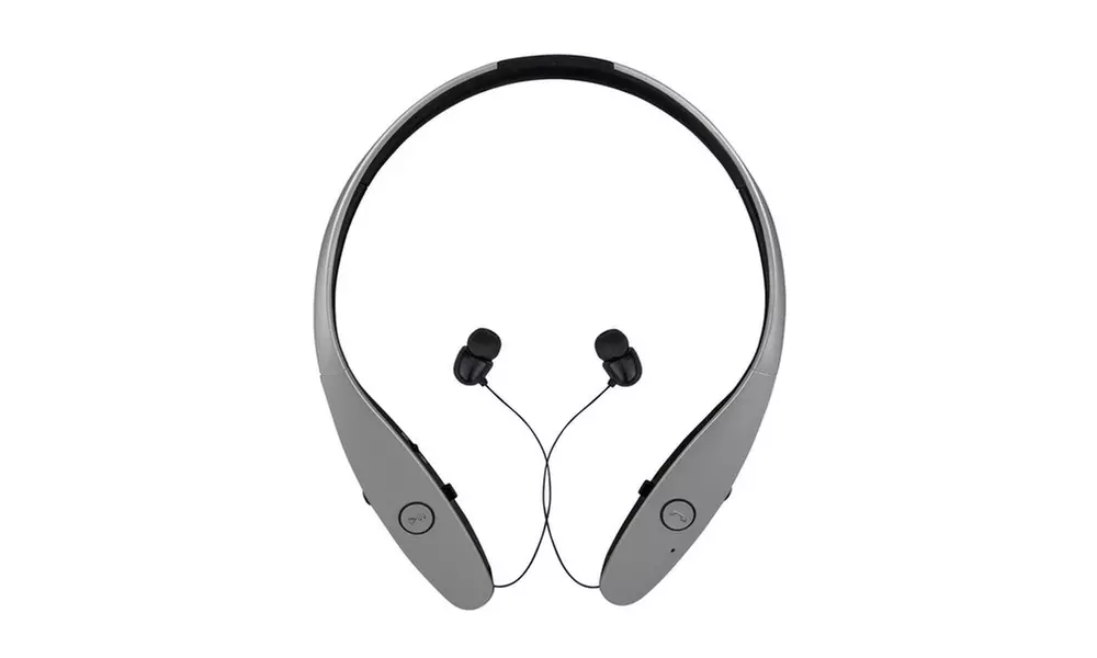 XIT Soundband Bluetooth Headset with Retractable Earbuds and Microphone - Primary Image