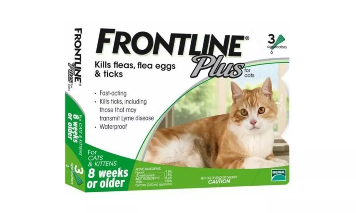 Cat Flea & Tick Remedy Genuine Frontline Plus For CATS 3 Month Supply - Primary Image