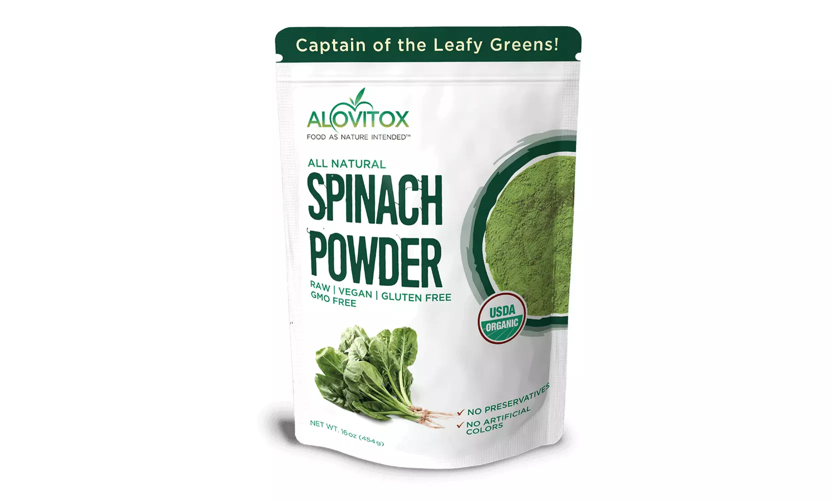 Certified Organic Spinach Powder - Primary Image