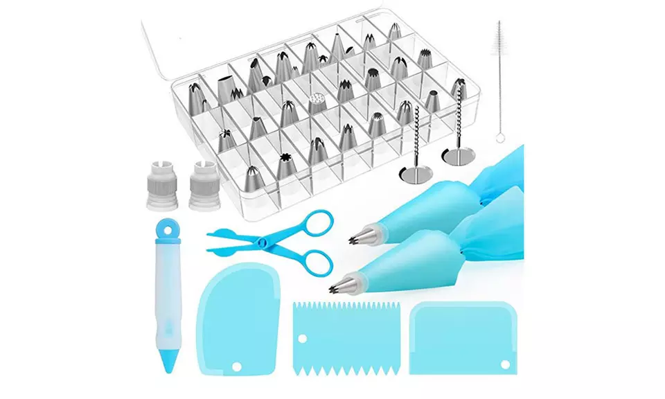 42-Piece Cake Decorating Supplies Sets with Icing Tips, Pastry Bags - Primary Image