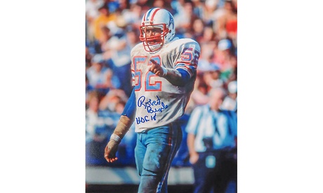 Robert Brazile Signed Houston Oilers 8x10 Photo W/HOF 18