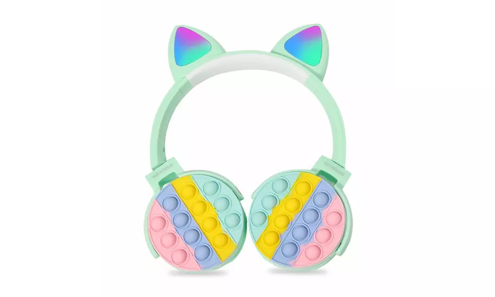 Kids Toy Headset, Wireless Bluetooth Headphone Headphone Fidget Toy Green - Primary Image