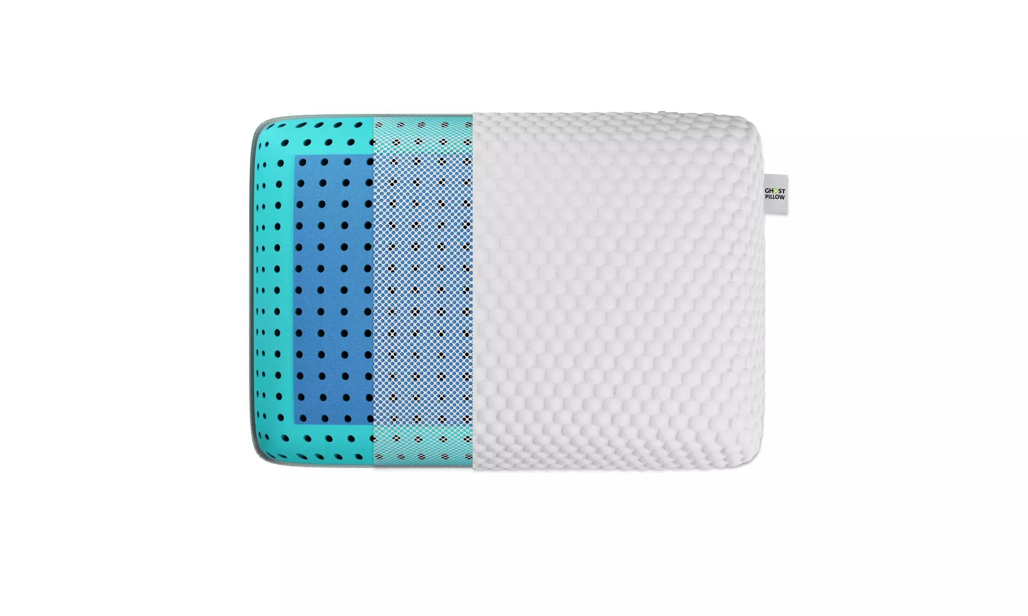 GhostBed Memory Foam Pillow - Cool & Contouring Memory Foam - Ergonomic Design  - Primary Image